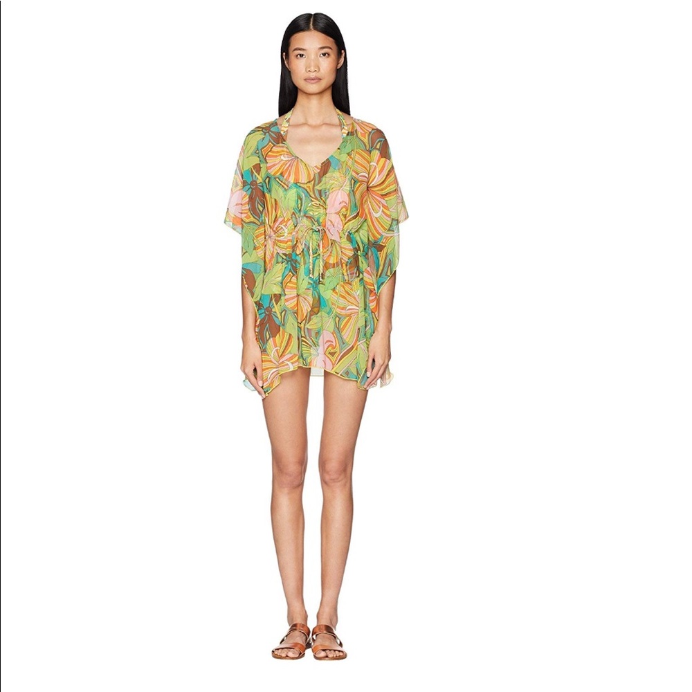 Letarte Mod Print Mesh Dress Cover-Up *New w Tags*